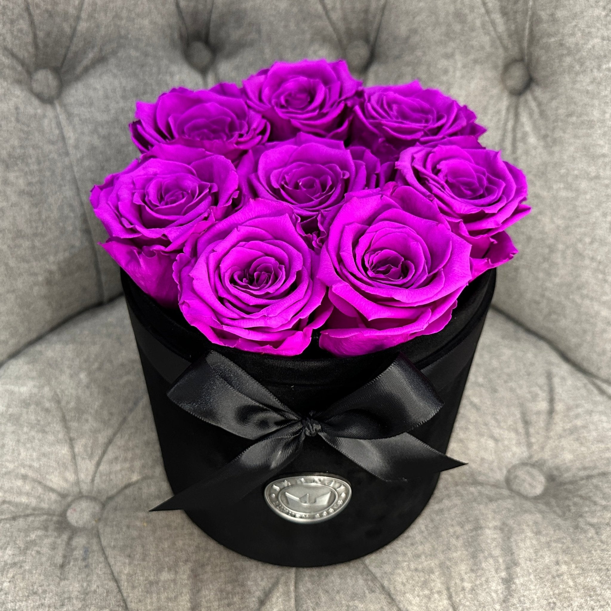 Eternal velvet box roses real preserved roses purple flowers buy immortal roses anni