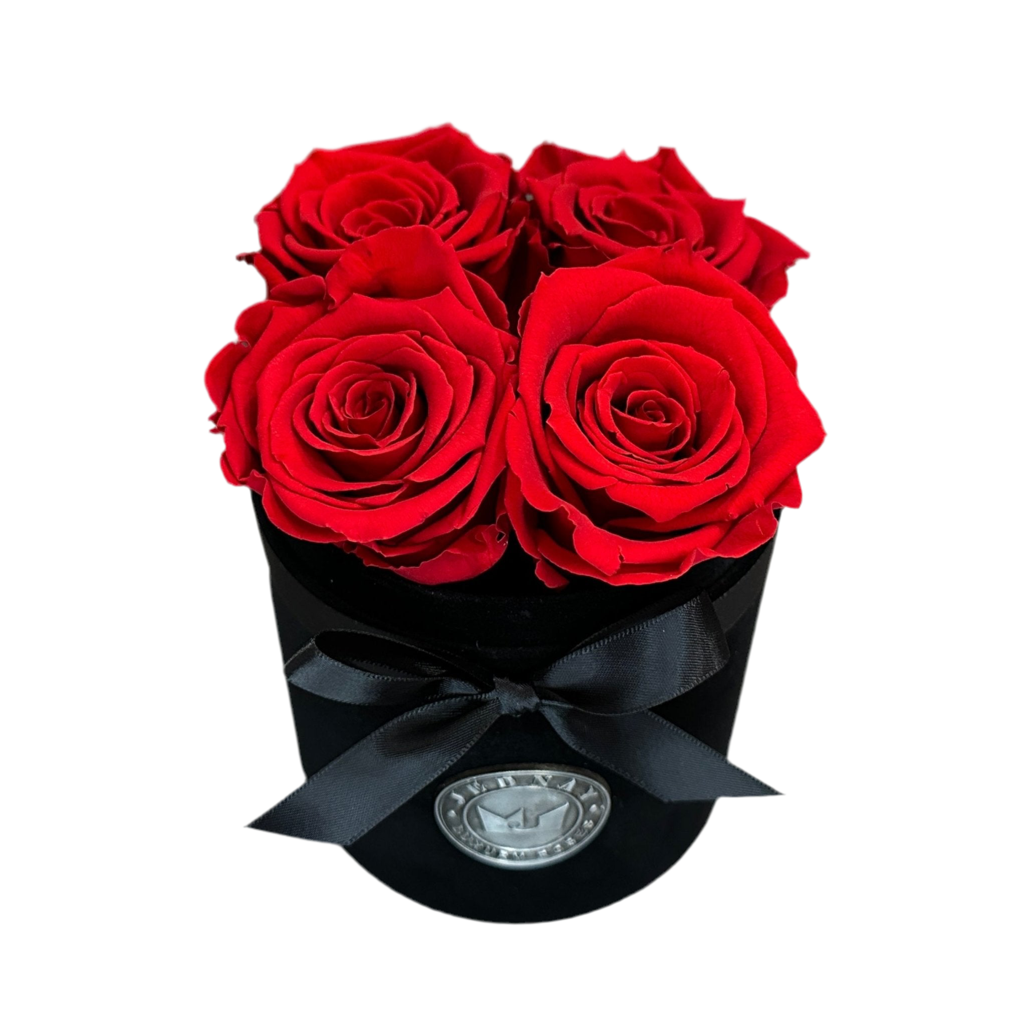 THE FOUR | CLASSIC RED ETERNAL ROSES | BLACK SUEDE BOX