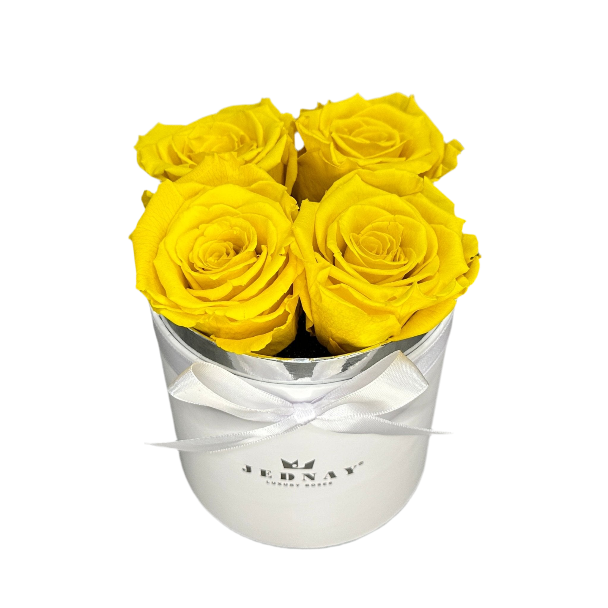 THE FOUR | SUNSHINE YELLOW ETERNAL ROSE | WHITE BOX