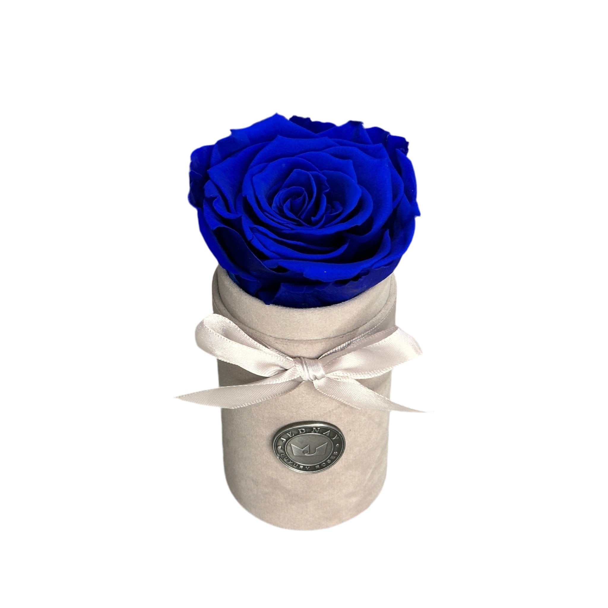 THE UNO | DEEP BLUE SEA ETERNAL ROSE | GREY SUEDE BOX