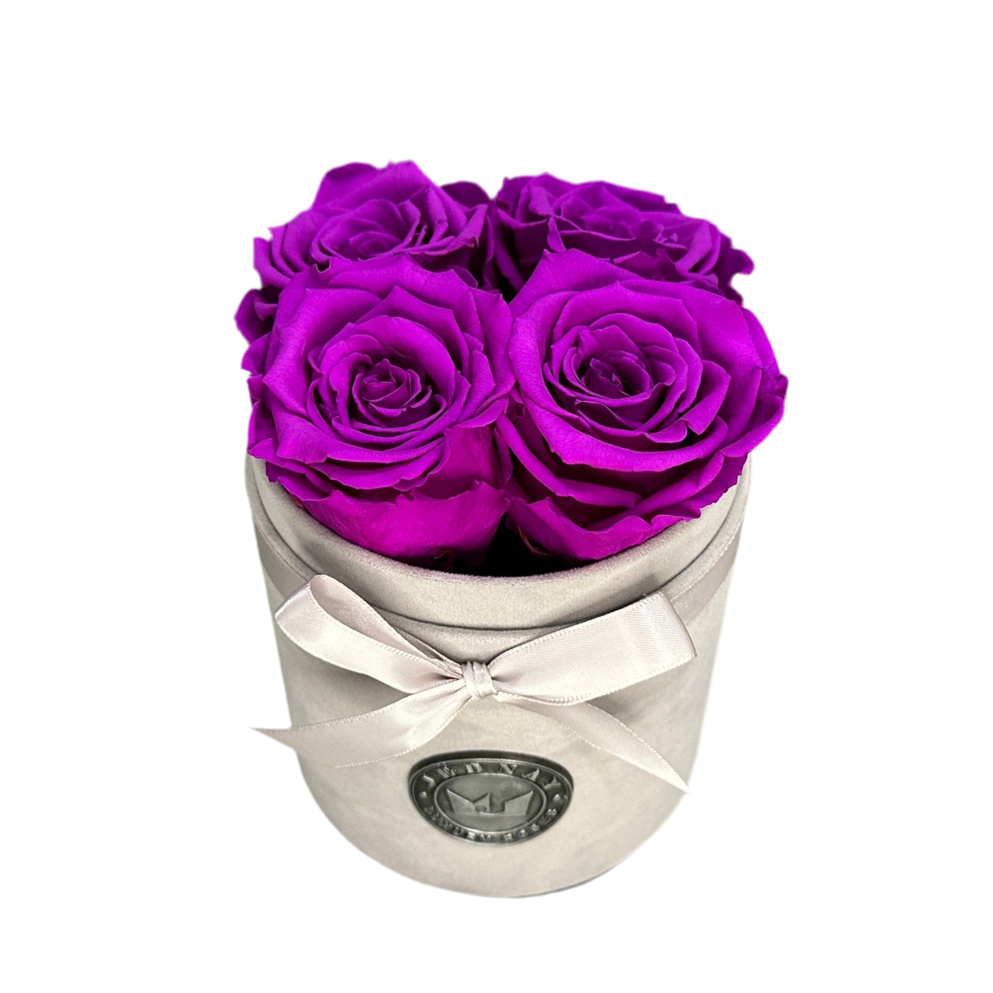 THE FOUR | PURPLE RAIN ETERNAL ROSES | GREY SUEDE BOX