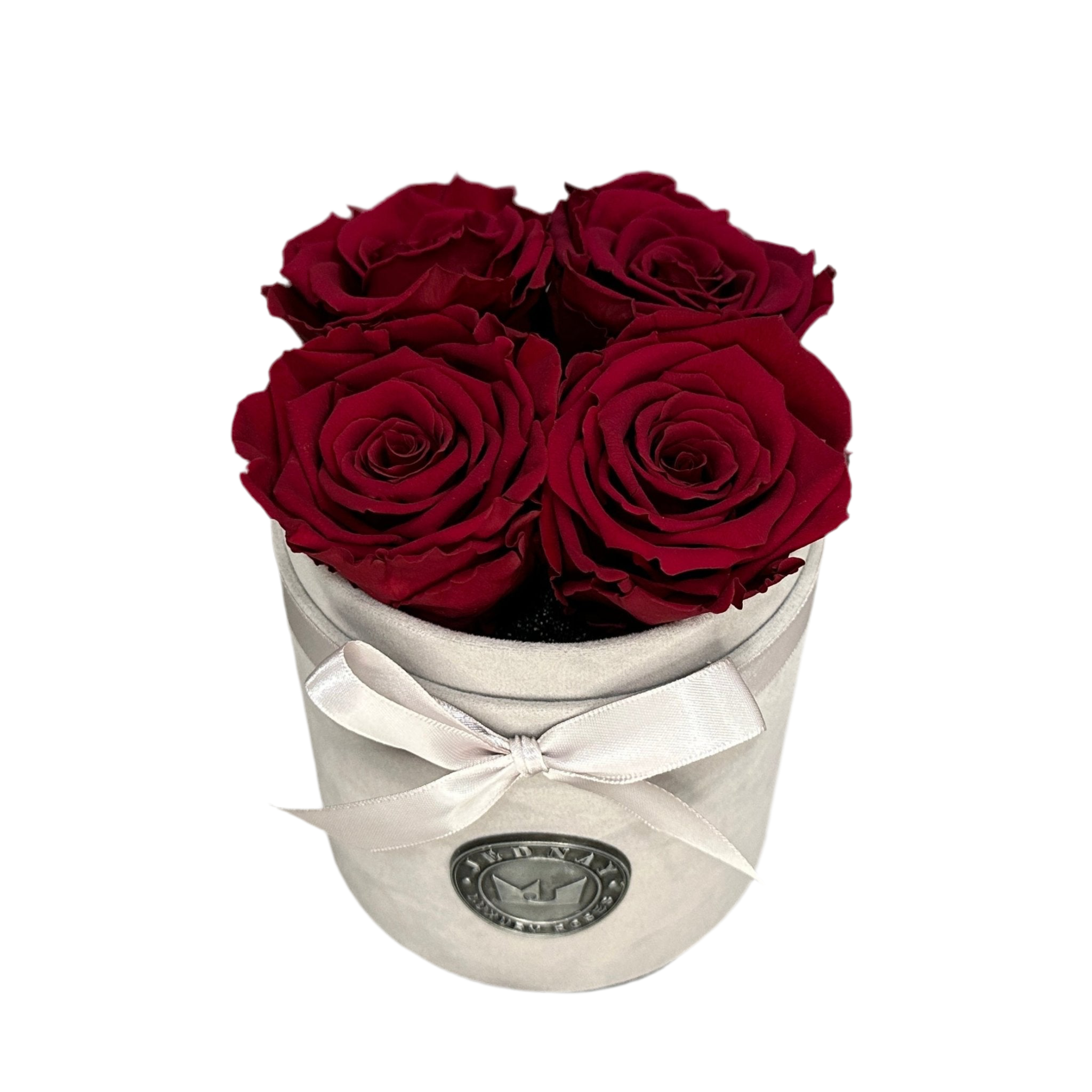 THE FOUR | RED RED WINE ETERNAL ROSES | GREY SUEDE BOX