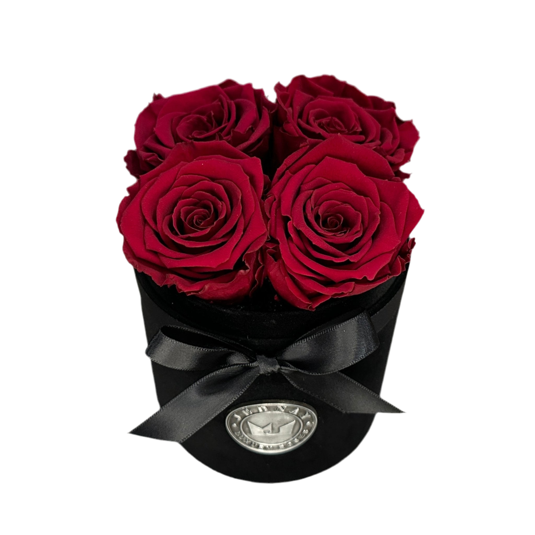 THE FOUR | RED RED WINE ETERNAL ROSES | BLACK SUEDE BOX