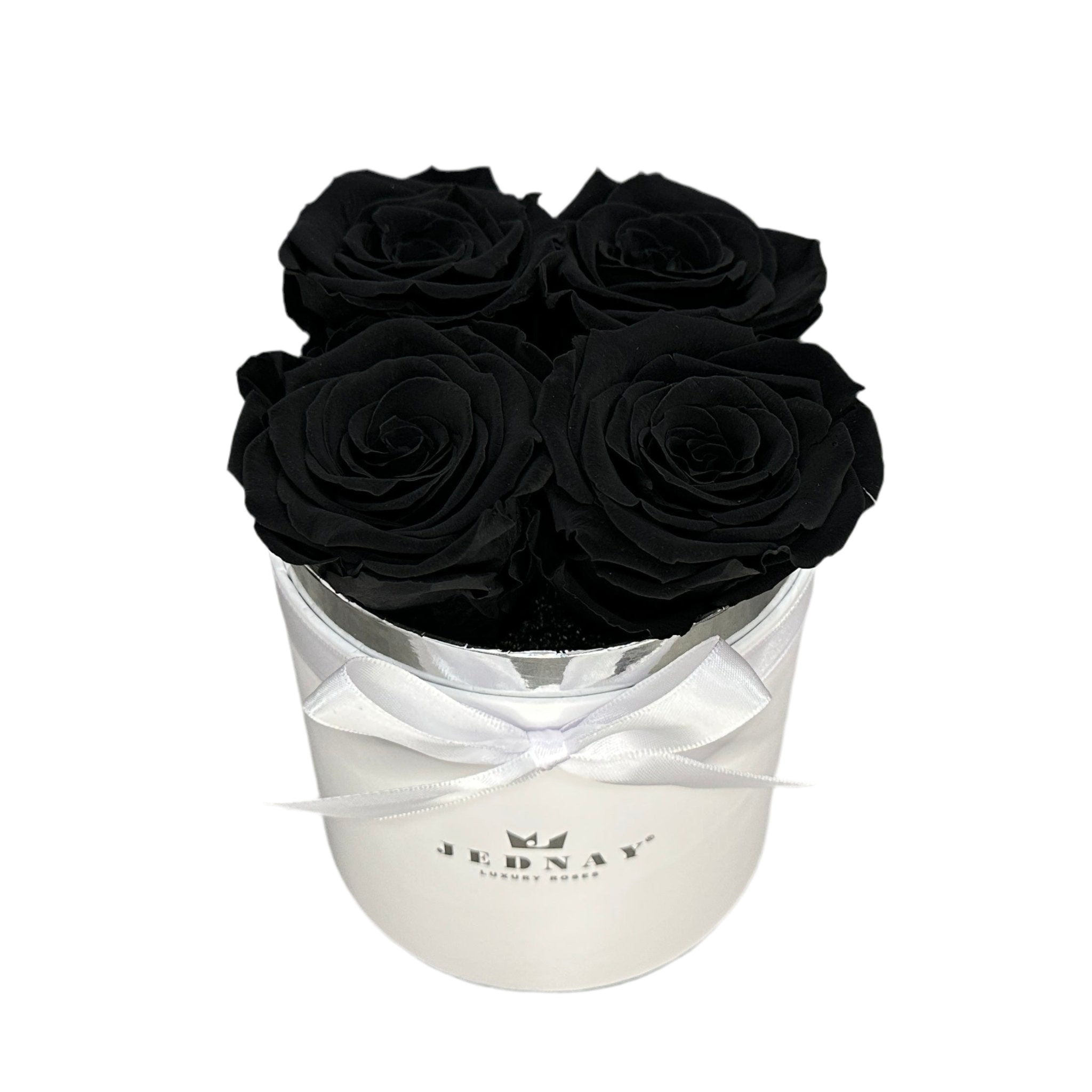 THE FOUR | MIDNIGHT BLACK ETERNAL ROSES | WHITE BOX